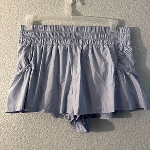 Free People Light Blue Athletic Shorts